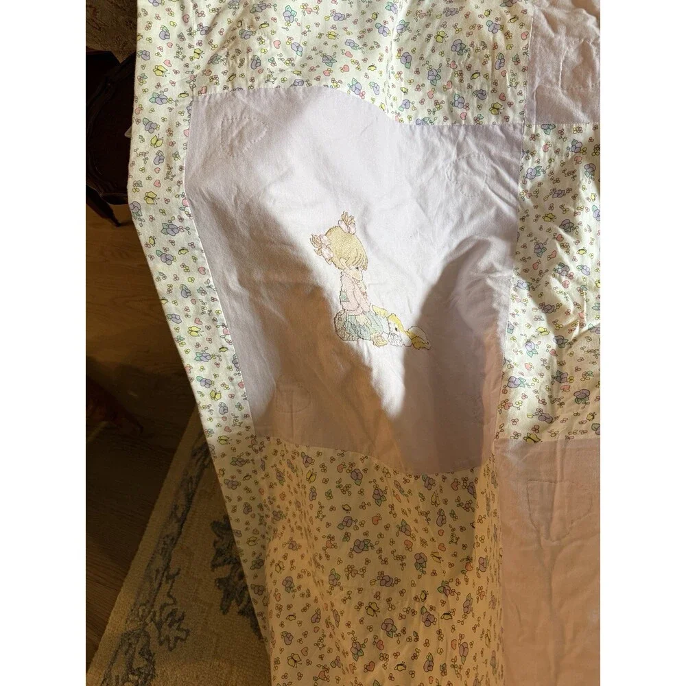 Precious Moments bedding PMI Spectrix patchwork cross-stitch comforter full